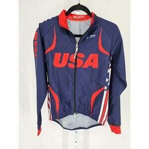 Rudy Project USA Cycling Jacket XS Windbreaker Stars Stripes Team USA